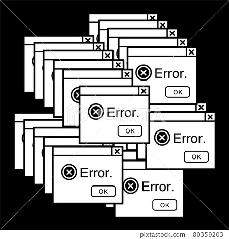 家徽式圖標電腦病毒錯誤顯示 80359203