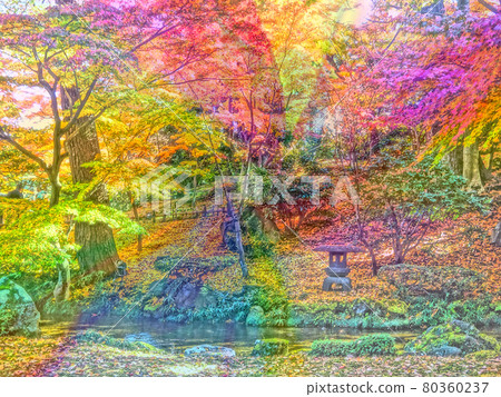 Colorful autumn leaves 80360237