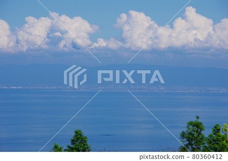 View Of Kansai International Airport From Awaji Stock Photo