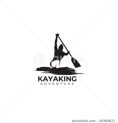 Kayak sport logo design template Kayak sport logo design template 80360621