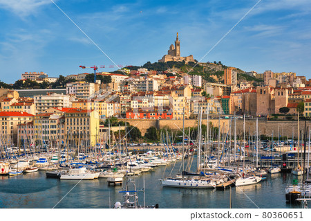 Marseille Old Port with yachts. Marseille, France Marseille Old Port with yachts. Marseille, France 80360651