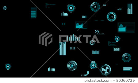 Visionary industry data dashboard presenting machine status Visionary industry data dashboard presenting machine status 80360729