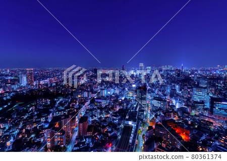 Tokyo Shibuya night view 80361374