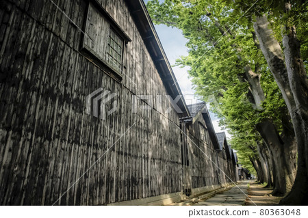 Mountain warehouse in Sakata City, Yamagata prefecture Mountain warehouse in Sakata City, Yamagata prefecture 80363048