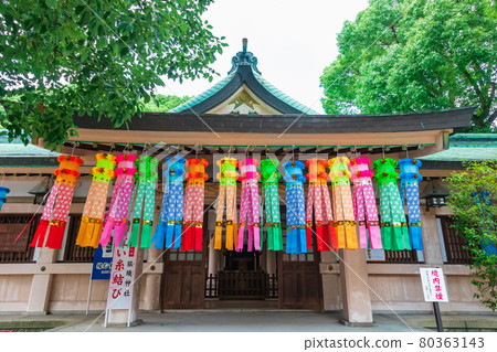 祈求紡織業繁榮的真隅田神社、七夕祭<愛知縣一宮市> 80363143