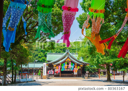Masumida Shrine, Tanabata Festival wishing for the prosperity of the textile industry <Ichinomiya City, Aichi Prefecture> 80363167