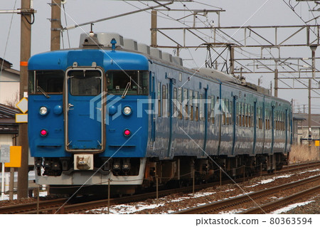 北陸本線413系列（新潟縣：單色畫） 80363594