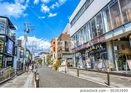 東京澀谷澀谷貓街的城市景觀 80363990
