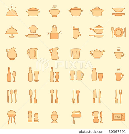 cooking kitchen icons 80367591