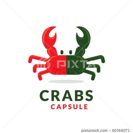 crabs as capsule vector 80368071