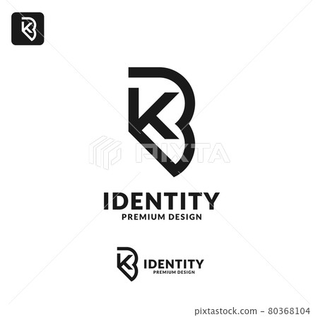 Initial kb letter logo vector illustration 80368104