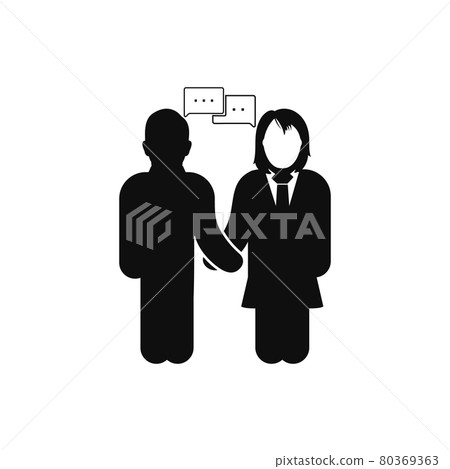 Business Deal Icon. Flat style vector EPS. Business Deal Icon. Flat style vector EPS. 80369363