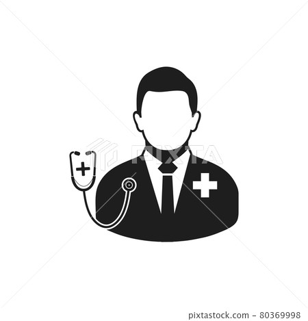 Doctor icon. Flat style vector EPS. 80369998