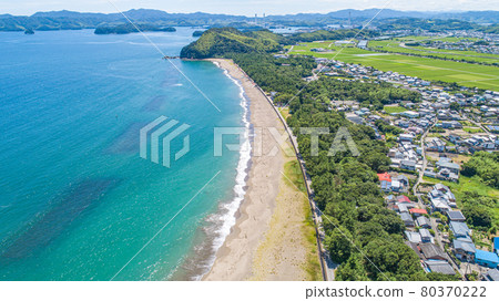 [Drone aerial view] Kitanowaki Beach [Tokushima] 80370222