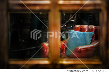 Luxury leather sofa interior vintage Luxury leather sofa interior vintage 80372112