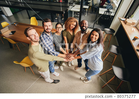 Determined multiracial people working as a team Determined multiracial people working as a team 80375277