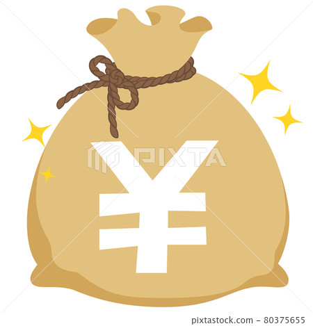 Cash bag illustration material Cash bag illustration material 80375655