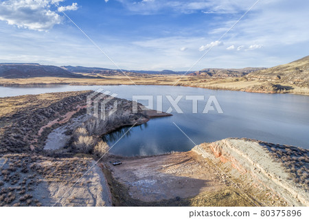 aerial landscape of northern Colorado 80375896