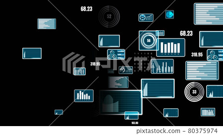 Visionary business dashboard for financial data analysis 80375974