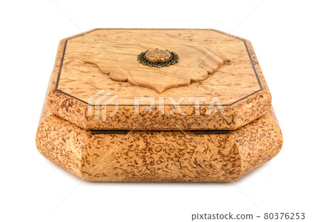 wooden jewelry box with velvet lining 80376253