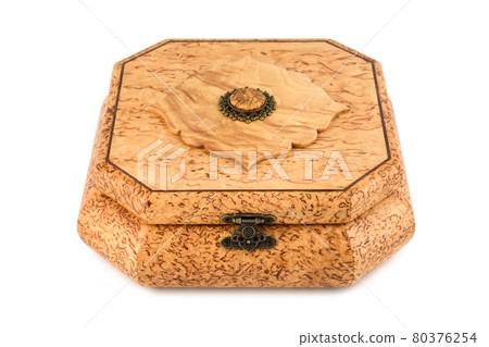 wooden jewelry box with velvet lining 80376254