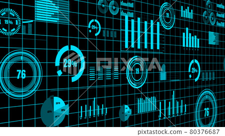 Visionary business dashboard for financial data analysis 80376687