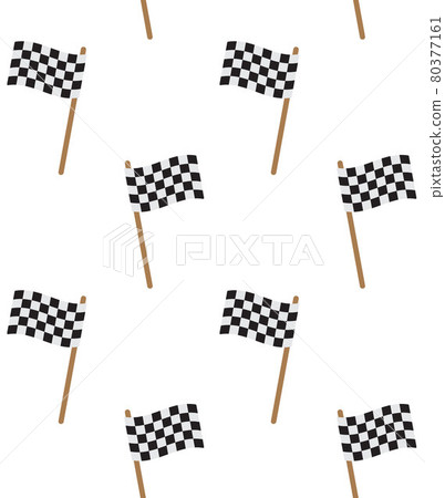 Vector seamless pattern of flat finish race flag Vector seamless pattern of flat finish race flag 80377161