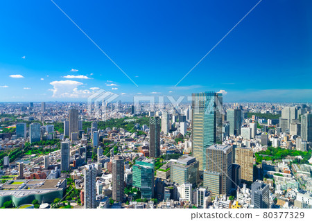Tokyo scenery 2021 summer sky 80377329