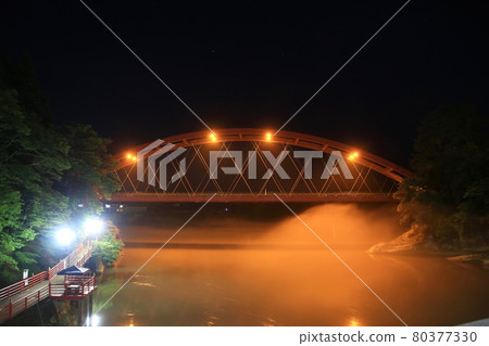Tadami River, Enzoji Temple (Yanaizu Town, Fukushima Prefecture) 80377330