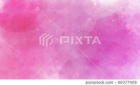 水彩風格粉紅色 水彩風格粉紅色 80377409