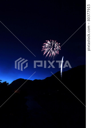 Tottori four seasons walk summer Wakasa fireworks 80377915