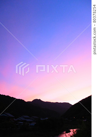 Evening sky sky Evening sky sky 80378254