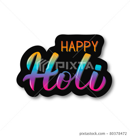 Happy Holi colorful 3d lettering . Hindu traditional festival of colors or festival of love. Vector template for party invitations, banners, greeting cards, celebration posters, flyers, etc. Happy Holi colorful 3d lettering . Hindu traditional festival of colors or festival of love. Vector template for party invitations, banners, greeting cards, celebration posters, flyers, etc. 80378472