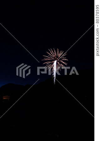 Tottori four seasons walk summer Wakasa fireworks 80378595