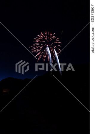 Tottori four seasons walk summer Wakasa fireworks 80378607