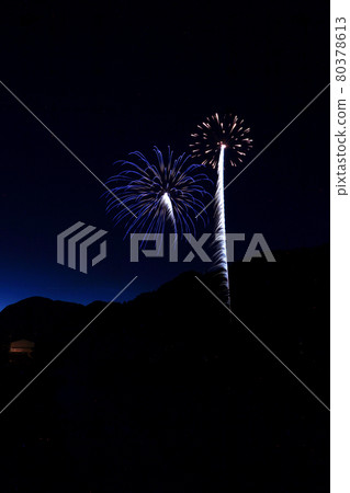 Tottori four seasons walk summer Wakasa fireworks 80378613