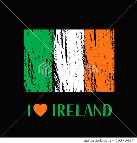 I Love Ireland lettering with heart and brush stroke Flag of Ireland. Easy to edit vector template for banner, typography poster, logo design, postcard, t-shirt, flyer, sticker, label, etc I Love Ireland lettering with heart and brush stroke Flag of Ireland. Easy to edit vector template for banner, typography poster, logo design, postcard, t-shirt, flyer, sticker, label, etc 80379484