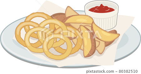 炸薯條和洋蔥圈薯條 80382510