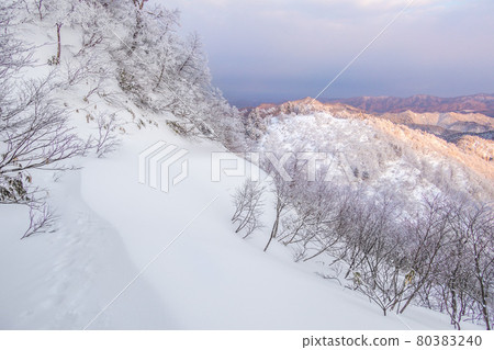 Hyogo Prefecture's highest peak, Mt. Hyono, the dawn of the summit (Oyacho Yokoiki, Yabu City, Hyogo Prefecture) * Shooting position in the comment section of the work 80383240