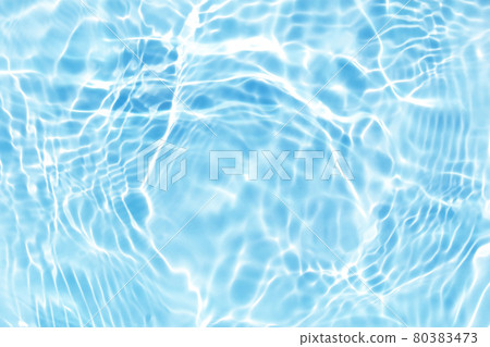 水波藍色夏天紋理背景 80383473