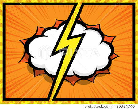 abstract comic book pop art speech bubble 80384740