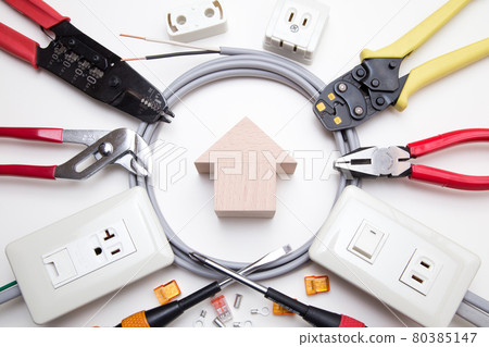 Image of residential electrical work 80385147