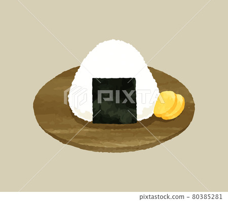 Onigiri front - Stock Illustration [80385281] - PIXTA