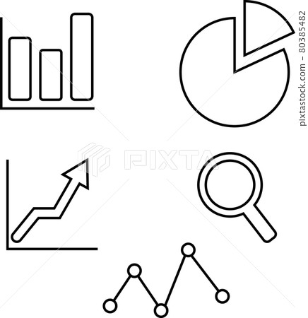 Web-compatible line icons Analysis Web-compatible line icons Analysis 80385482