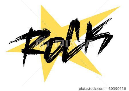 Rock vector lettering - Stock Illustration [80390636] - PIXTA