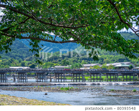 Scenery of Togetsu Bridge in summer Scenery of Togetsu Bridge in summer 80393548