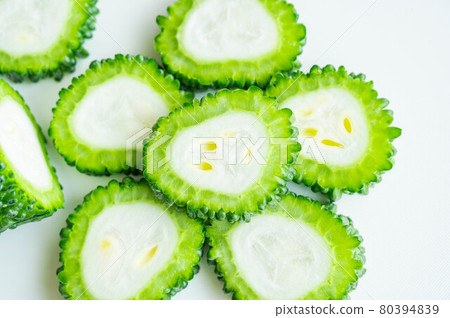 Sliced bitter gourd 80394839