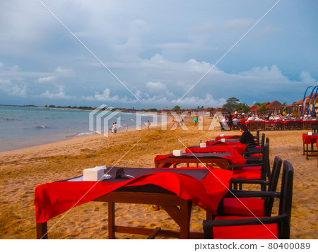Balinese Jimbaran beach famous for it's perfect sea food restaurants Balinese Jimbaran beach famous for it's perfect sea food restaurants 80400089