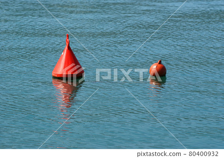 Buoy in the blue sea 80400932