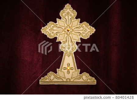 Turkey, Istanbul, a large cross in the Orthodox Church Turkey, Istanbul, a large cross in the Orthodox Church 80401428